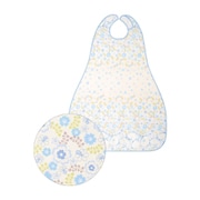 食事用エプロンII（ロングタイプ） フラワーブルー 6068A