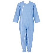 介護つなぎ服（前開き） ブルー 403420