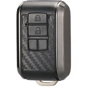 キーカバー スズキ用B カーボン調ブラックメッキ DZ506