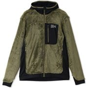 ポーラテックハイロフトフーデッドジャケット メンズ フリース Combat Green Black(353) Mサイズ OM1274