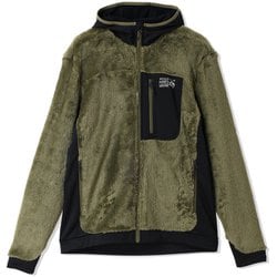 ポーラテックハイロフトフーデッドジャケット メンズ フリース Combat Green Black（353） Lサイズ OM1274