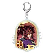 鬼滅の刃 箔押しアクリルキーホルダー 黒死牟