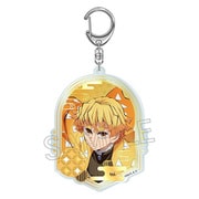 鬼滅の刃 箔押しアクリルキーホルダー 我妻善逸