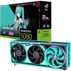 【ROG×初音ミク コラボモデル】ROG Astral GeForce RTX 5080 16GB GDDR7 OC HATSUNE MIKU EDITION グラフィックボード ROG-ASTRAL-RTX5080-O16G-MIKU-W