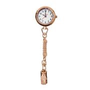 マツヨシナースウォッチΦ30クリップ ピンクゴールド×ブラウン MY-NS0440PGB