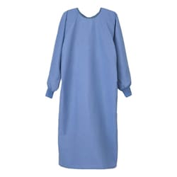 手術ガウン（左ひも止め式） ブルー BMA-8110