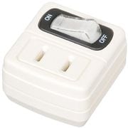 省エネタップ 1個口 白 定格入力:125V 15A 合計1500Wまで YZF110W