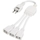 ACアダプター用3分配延長コード ホワイト YZV3002W