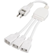 ACアダプター用3分配延長コード ホワイト YZV3002W