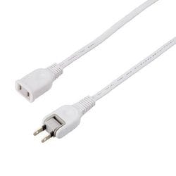 耐トラ付延長コード 1個口 10m ホワイト 定格入力:125V 15A 合計1500Wまで YZ1010WH