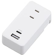 極小USBタップ 2個口 PD20W 白 H5FS400PD20WH