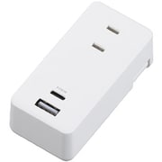 極小USBタップ 2個口 PD30W 白 H5FS400PD30WH