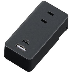 極小USBタップ 2個口 PD30W 黒 H5FS400PD30BK