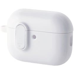 AirPods Pro 3 ケース MagSafe対応 TOUGH SLIM 耐衝撃 ロック機能 カラビナ付 落下防止 ホワイト AVA-AP07TSLWH