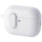 AirPods Pro 3 ケース MagSafe対応 TOUGH SLIM 耐衝撃 ロック機能 カラビナ付 落下防止 ホワイト AVA-AP07TSLWH