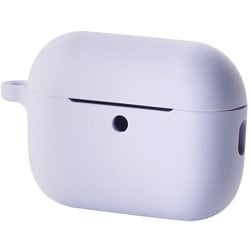 AirPods Pro 3 ケース MagSafe対応 シリコン 耐衝撃 滑りにくい カラビナ付 落下防止 パープル AVA-AP07SCPU
