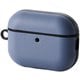 AirPods Pro 3 ケース MagSafe対応 レザー調 TPU 耐衝撃 カラビナ付 落下防止 ブルーグレー AVA-AP07PLCBG