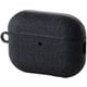 AirPods Pro 3 ケース MagSafe対応 ファブリック調 TPU 耐衝撃 ストラップ付 落下防止 ブラック AVA-AP07CCBK