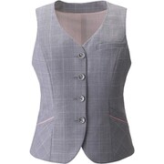 ベスト（レディス用）19号 グレーチェック ESV740-65