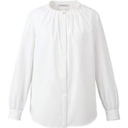 長袖タックブラウス 19号 ホワイト EWB803-11