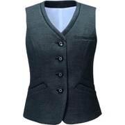 ベスト（レディス用）19号 チャコールグレー EAV856-5