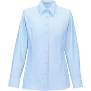 長袖シャツブラウス 19号 サックス EWB875-56