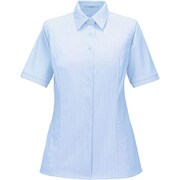 半袖シャツブラウス 19号 サックス ESB877-56