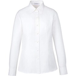 長袖シャツブラウス 19号 ホワイト EWB658-11