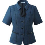 オーバーブラウス（19号） ネイビー ESA921-62