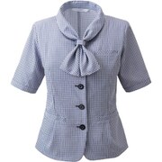 オーバーブラウス（19号） ネイビー ESA981-62