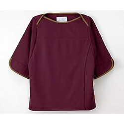 検診衣上衣 ボルドー FK-1486