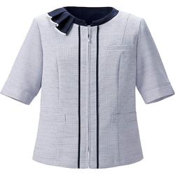 オーバーブラウス（19号） ライトグレー ESA890-5