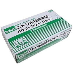 ニトリル極薄手袋PF（ブルー） L ブルー 520