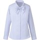 長袖リボンブラウス 7号 ブルー EWB433