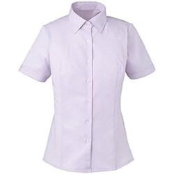 半袖シャツブラウス 17号 ラベンダー ESB442