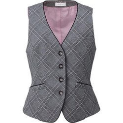 ベスト（レディス用） 5号 グレーチェック EAV587-5