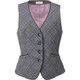 ベスト（レディス用） 17号 グレーチェック EAV587-5