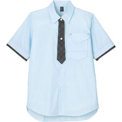 シャツブラウス SS ブルー CSY199-6