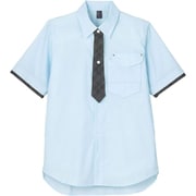 シャツブラウス 3L ブルー CSY199-6