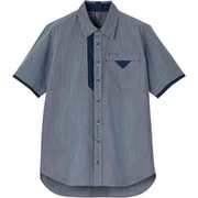 シャツブラウス M ネイビー CSY204-2