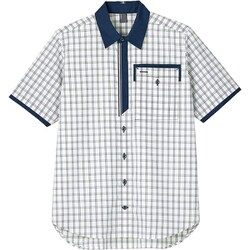 シャツブラウス LL ネイビー CSY206-2