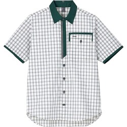 シャツブラウス 3L グリーン CSY206-4