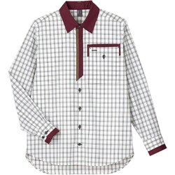 長袖シャツ L ワイン CWY205-1