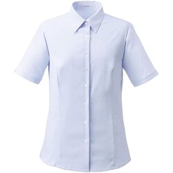 シャツブラウス（半袖） 5 ブルー ESB929-6