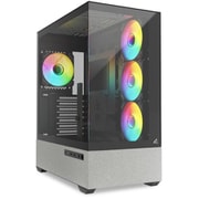 ピラーレスデザイン ミドルタワーケース ブラック SHA-AK7-ARGB BK