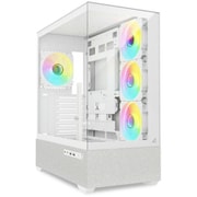 ピラーレスデザイン ミドルタワーケース ホワイト SHA-AK7-ARGB WT