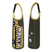 222800-26 PEANUTS ペットボトルカバー 600 スヌーピー スクールバス カーキ