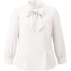 ボウブラウス（九分袖） 5 ホワイト EWB944-11