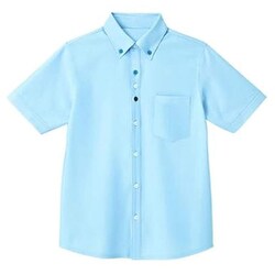 半袖シャツ（男女兼用） LL ブルー HM2419-6