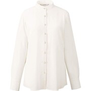 長袖スタンドカラーブラウス 9号 オフホワイト EWB799-11